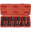 Juego 9 vasos impacto TORX macho